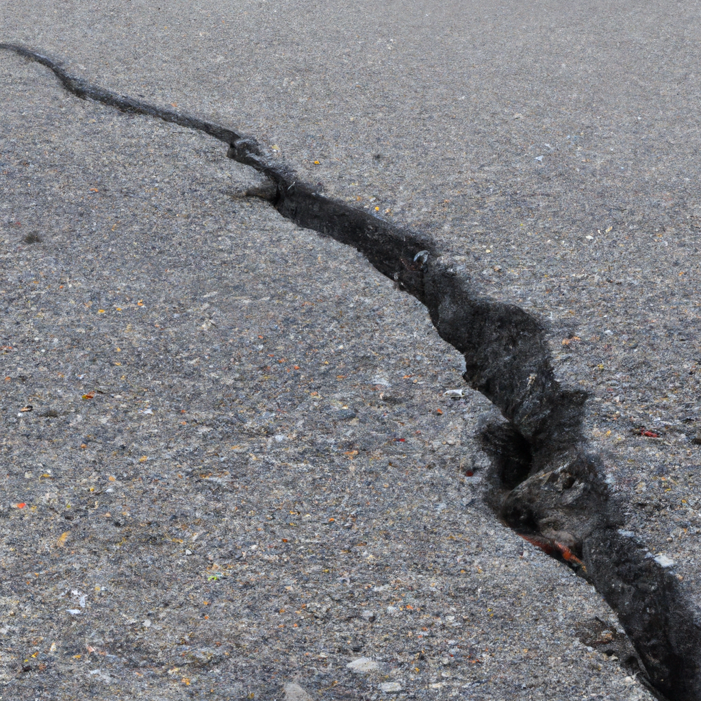 Edge cracks in asphalt